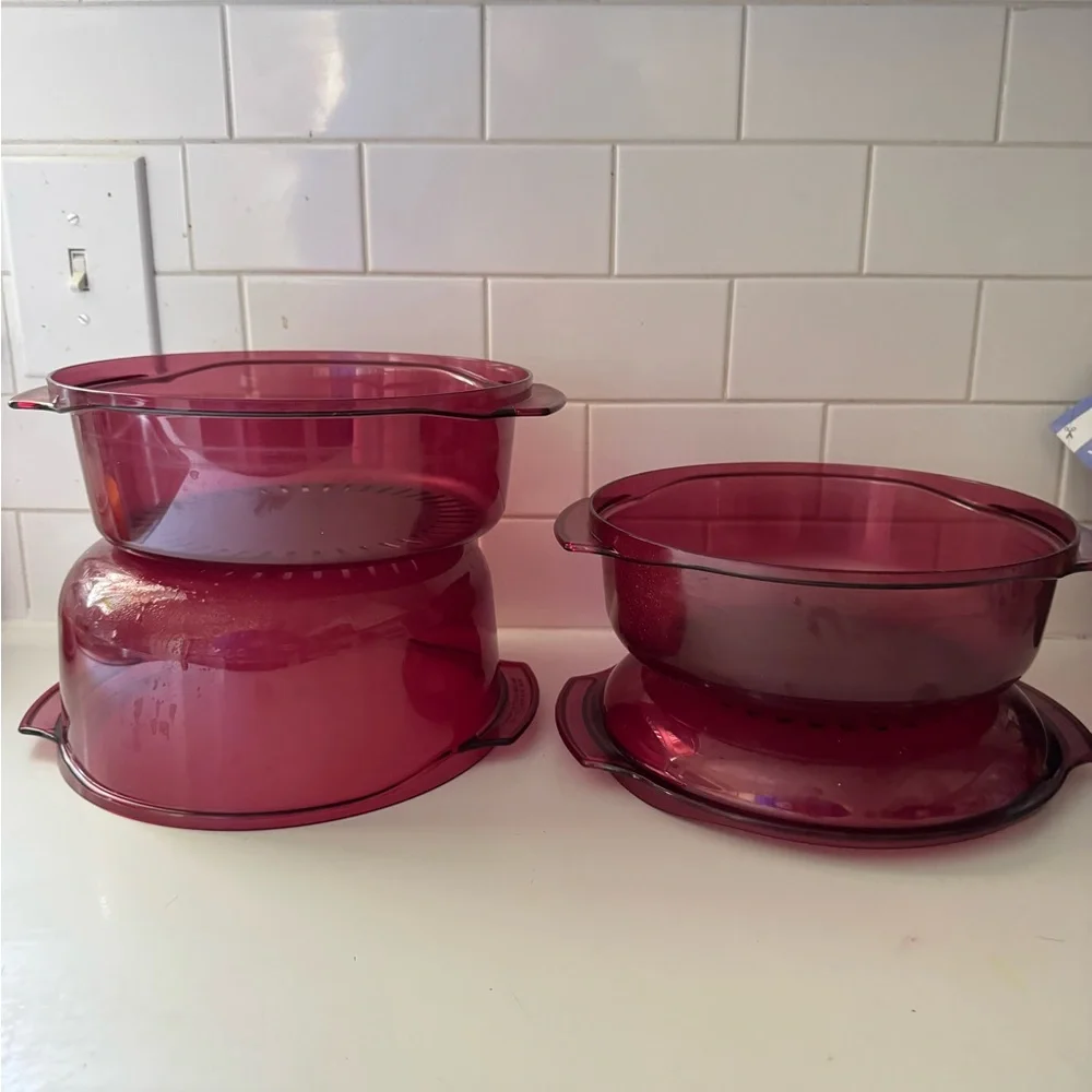 Tupperware stack microwave cooker 4 pc - Picture 3 of 3
